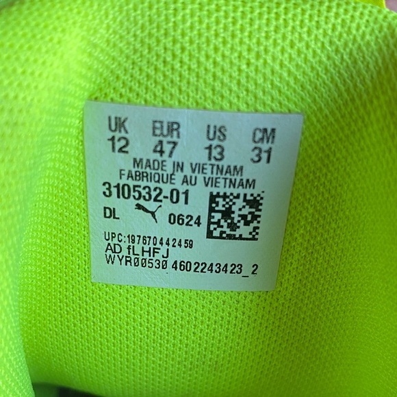 Puma Neon Pink and Yellow Athletic Shoes - Picture 8 of 11